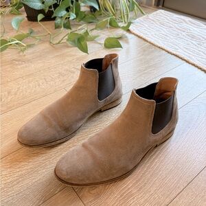 Suede Chelsea boot tan